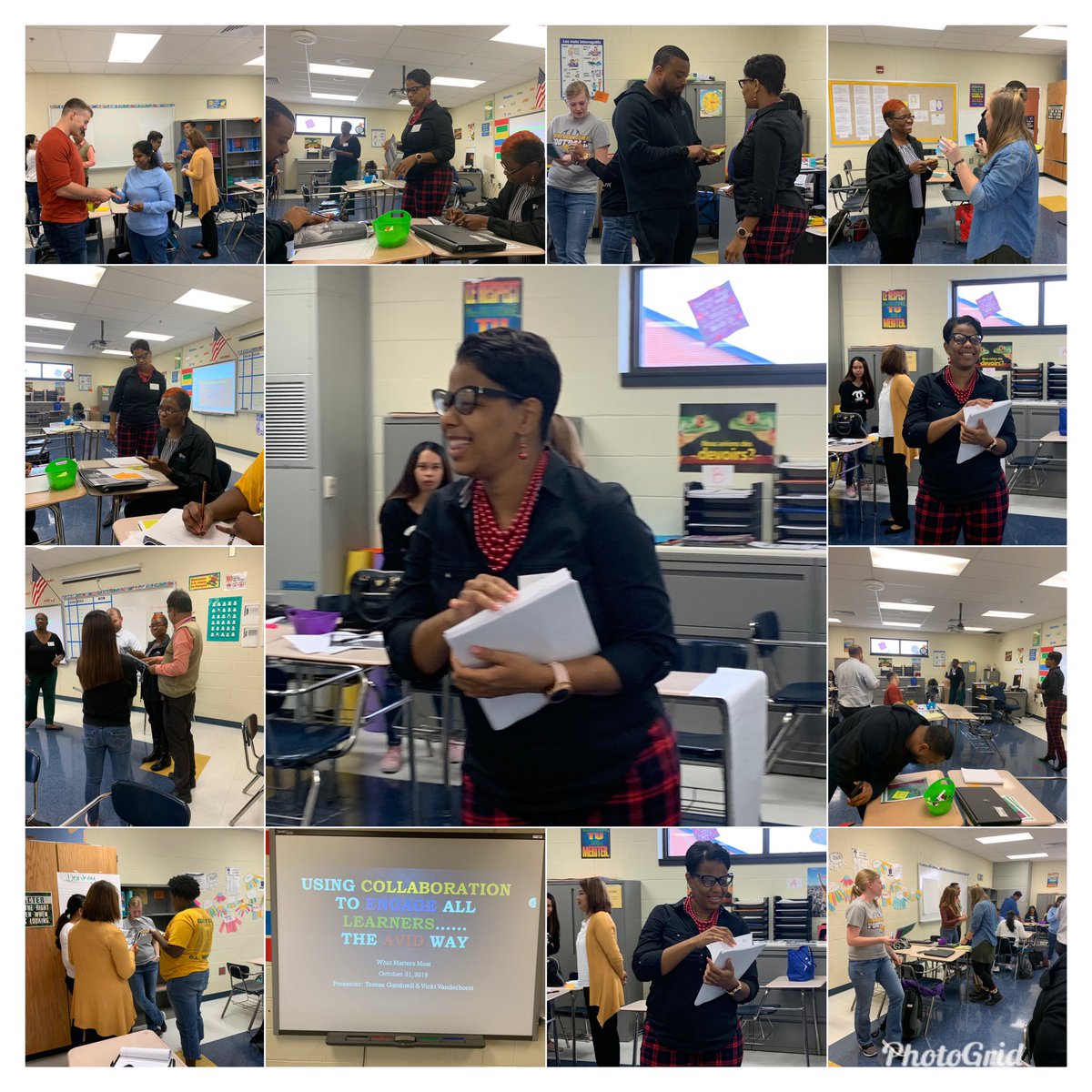 WAPerryMS's tweet photo. What a great session with @VVanderhorst and Teresa Gambrell entitled Collaborative Structures to Engage all Learners The AVID Way! #GiveOneGetOne #Jigsaw #CarouselBrainstorm #WICOR @eauclairehssc @ECHSPrincipal @RobinColetrain @RSD1_AVID #WAPerryAndEauClaire https://t.co/cUeMaSZ6vu