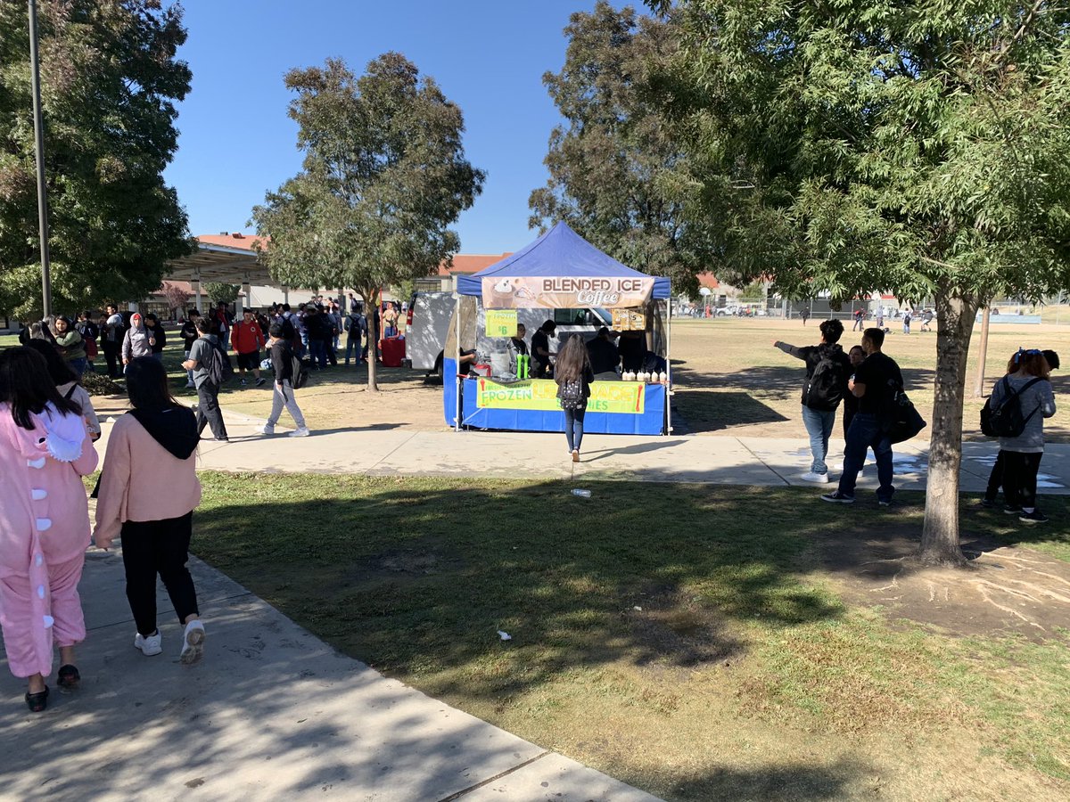 Food sale day. We are busy here at EBHS