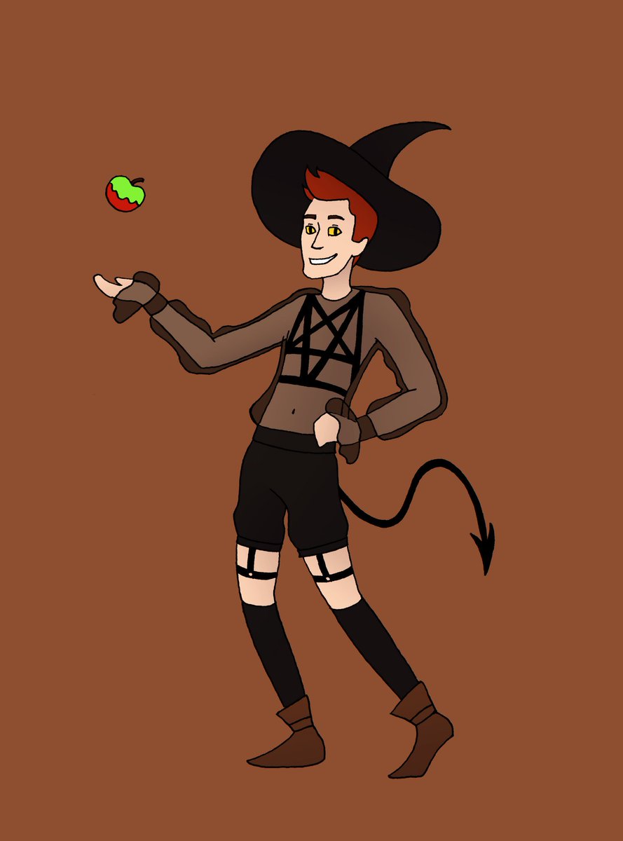 lunyrah's tweet photo. I wanted to try @gingerhaole 's draw this in your style for a while, I finally found the time!

Happy Halloween! 

#drawthisinyourstyle #dtiys #dtiyschallenge #crowley #goodomens #fanart #halloween #crowleyfanart #crowleygoodomens #halloweencostume #goodomensfanart #art https://t.co/lvBLntMCHM