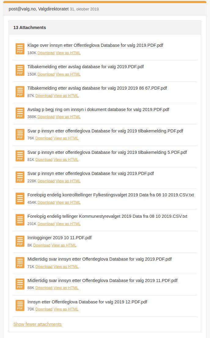 hallny's tweet photo. Forsøket på innsyn i database for valg 2019 er oversendt @km_dep for KLAGEBEHANDLING 👎 
Håper de tar til fornuft!

@nikolaiastrup https://t.co/rv23YPP1cO