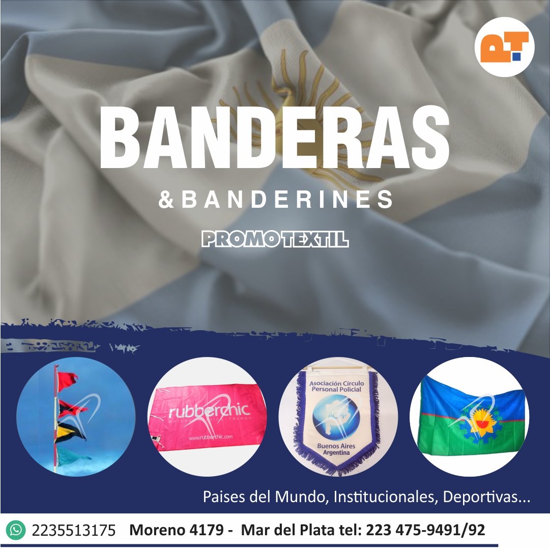 Promotextil1's tweet photo. 🔝🌟Hacé tu marca visible!🌟🔝
Realiza banderas personalizadas con tu logo. Ideales p/promocionar tu empresa, marca, comercio o evento
👉En PROMOTEXTIL te asesoramos:
✅Utiliza colores impactantes p/captar la atención desde lejos.
✅El texto debe ser corto y fácil de comprender. https://t.co/jWoUeGuzB4