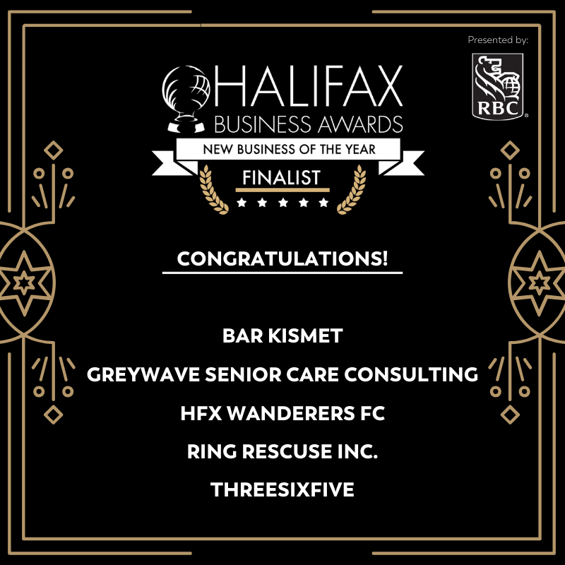 JUST ANNOUNCED! Join us in congratulating our finalists for the 2020 Halifax Business Awards. The New Business of the Year Finalists are...
