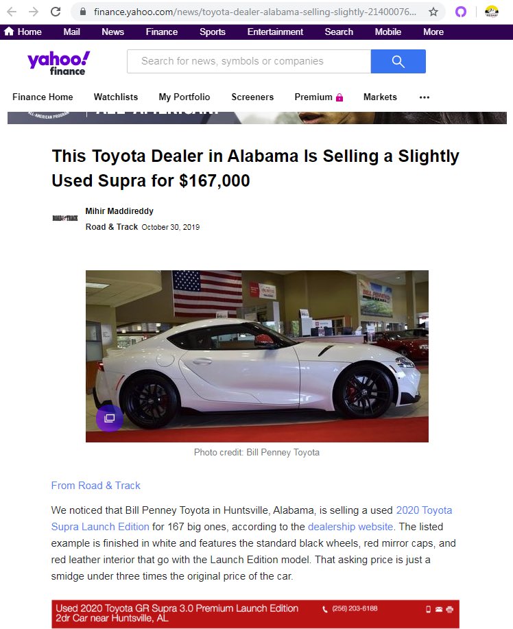 WayToAdventure_'s tweet image. Crazy! #supra #launch #edition finance.yahoo.com/news/toyota-de…