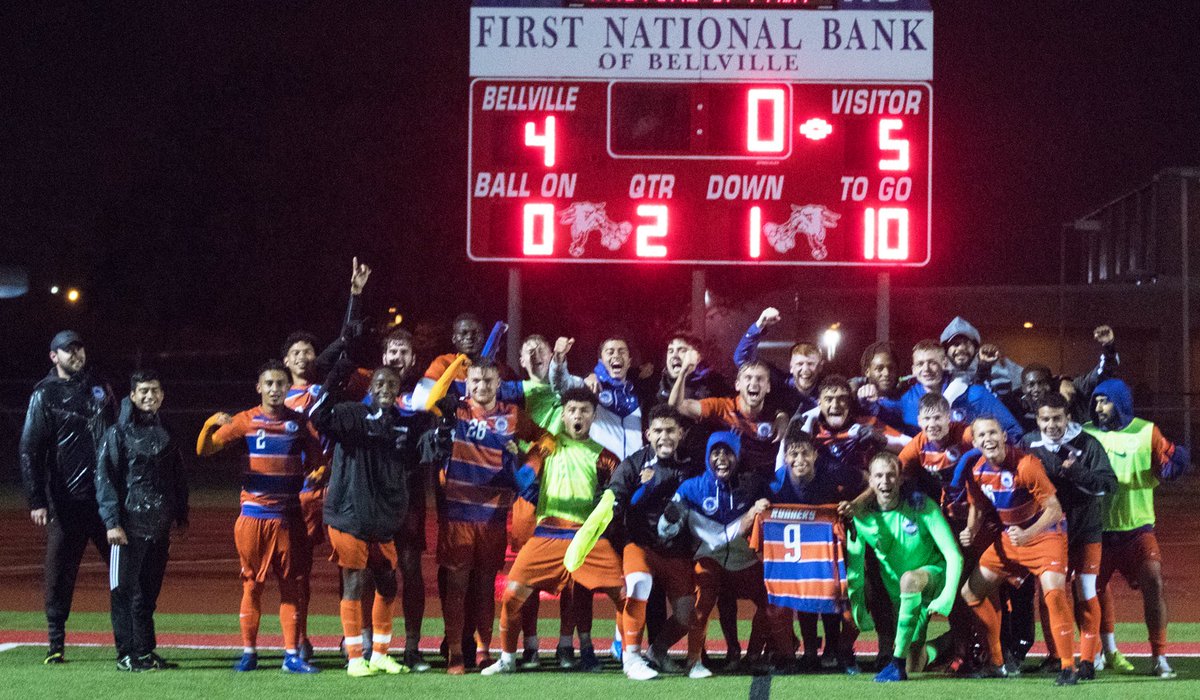 ACAthletics's tweet photo. RECORD SETTERS: With Wednesday's win in the regional quarterfinals, AC's men established a new men's program record for wins in a season. The Roadrunners play at No. 11 Tyler JC in Saturday's regional semifinals. @ACRunnersSoccer @angelinacollege https://t.co/FDJHvboqvT