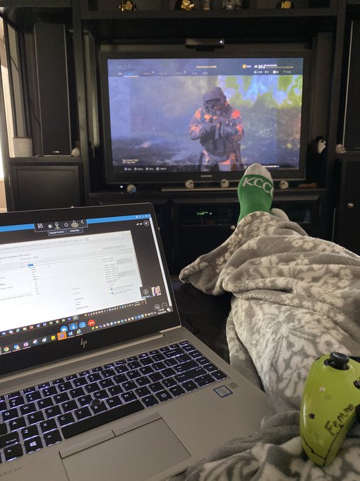 Perks of working from home. #SprintPlanning #CODMW #kcco #chivette #halloween2019 https://t.co/AJe32<a href="/tag/sprintplanning"class="tags">#SprintPlanning</a><a href="/tag/codmw"class="tags">#CODMW</a><a href="/tag/kcco"class="tags"><span>#kcco</span></a><a href="/tag/chivette"class="tags"><span>#chivette</span></a><a href="/tag/halloween2019"class="tags"><span>#halloween2019</span></a>