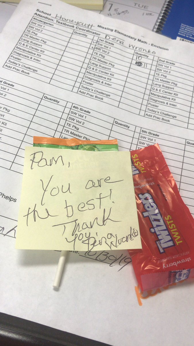 Thanks Honeycutt Elementary! You made my day!