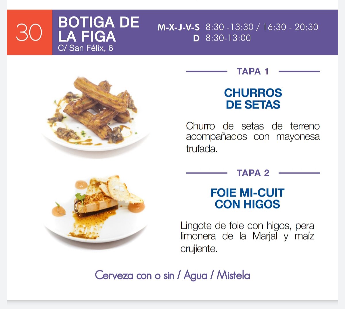 BotigadelaFiga's tweet photo. Pues está es nuestra #propuesta para la #ruta de la #tapa, el día 7 de noviembre comienza la ruta, os esperamos #Botiguer@s 
podréis descargaros el documento completo que indica locales, #tapas a #concurso, #horarios... https://t.co/fvy3qy2mOj https://t.co/BkYiLwUqsP
