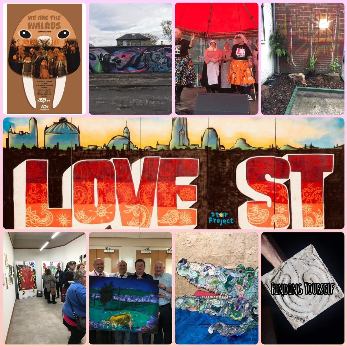 STARprojPaisley's tweet photo. #20YearsOfSTAR
How incredible is it to think that we have delivered over 30 wider community art projects with 40+ partners 😲 We LOVE the creativity of our community ♥️ #CommunityOwnership #Creativity #Memories https://t.co/wYtJBxfElh