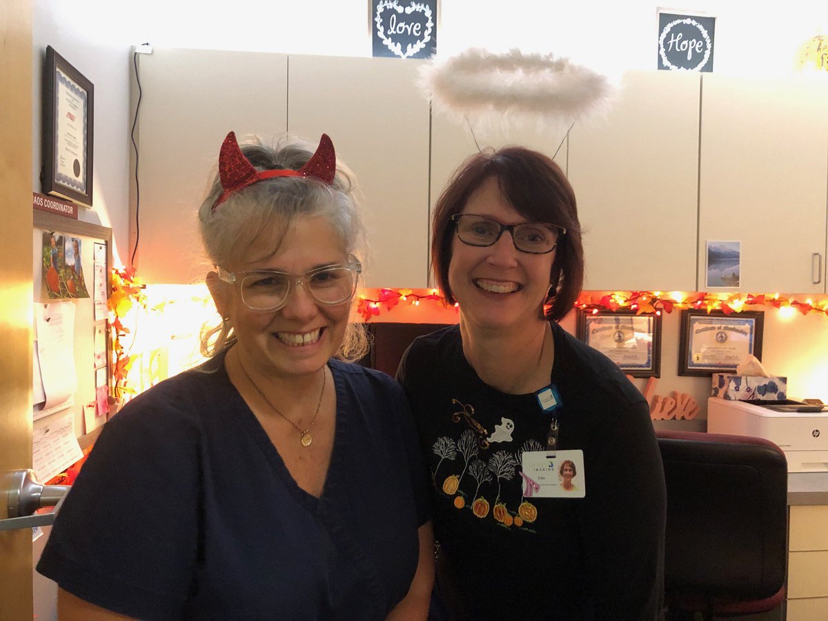 DerryImaging's tweet photo. #HappyHalloween! We’re getting in the spooky spirit today at Derry Imaging – who do you think had the best costume? Let us know your favorites, and what you dressed up as, too! https://t.co/9nELRo7mi6