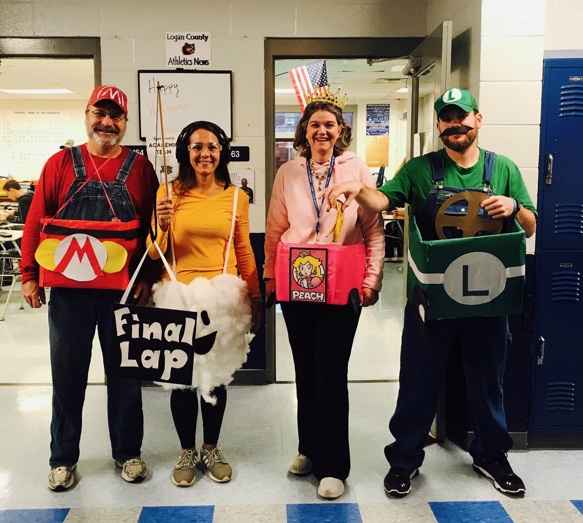 Science Department at LCHS supporting MARIO Cart #LCPride