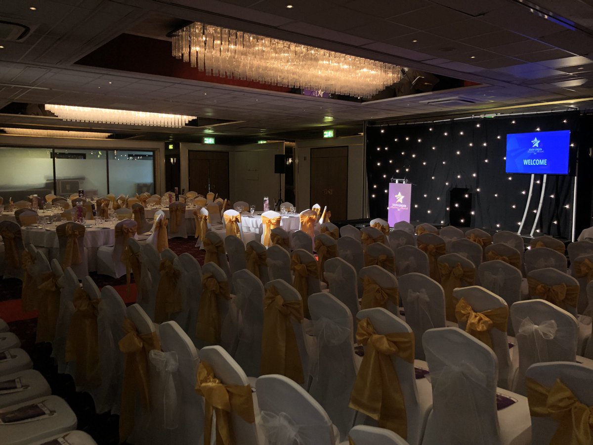 We’re all set at the Croydon Park Hotel for tonight’s awards ceremony. Good luck to all our finalists