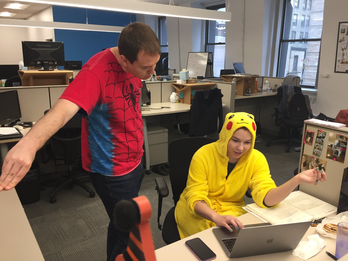 TankUtility's tweet photo. Just another day at the #TankUtility office. Happy Halloween from this cast of characters! #Halloween https://t.co/l8WiNw7GY2