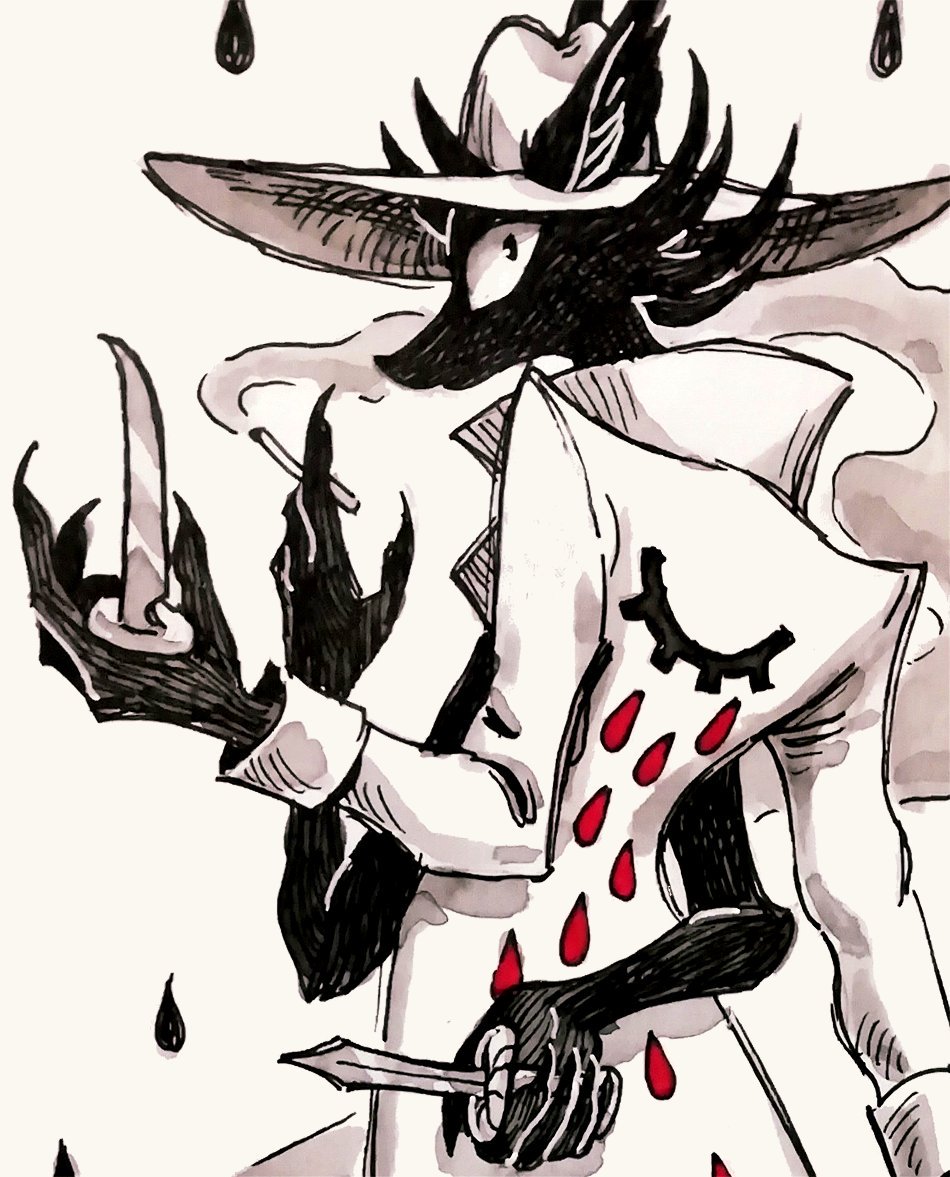 silisboo's tweet photo. days 30 &amp; 31 - tears &amp; knives
I had a really fun inktober this year but I'm also glad it's over! 
#inktober https://t.co/xm0Sil2VDd