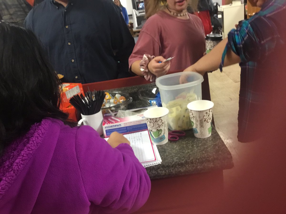 SouthCCAC's tweet photo. Busy day for us in art and in the coffee shop.  Hope SR students enjoyed their treat! Happy Halloween 🎃 #SRHS1920 https://t.co/GaL0RPfh5Y