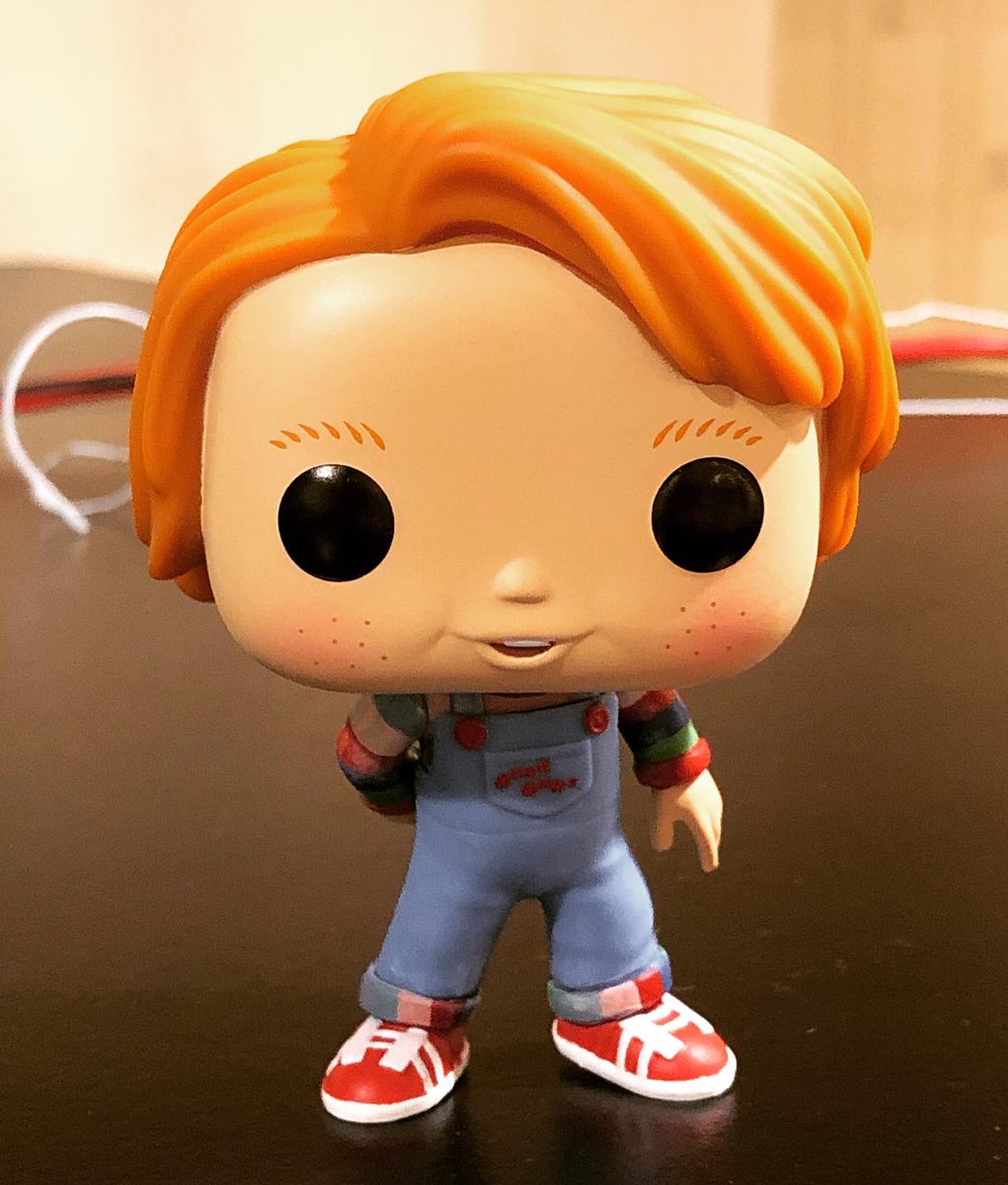 williamlouie5's tweet photo. I canβt resist how adorable this POP is! (Oh btw Happy Halloween everyone!)π #chucky #goodguydoll #funkopop #childsplayfranchise #friendlydoll #wannaplay #classic #horror https://t.co/Pa0H1sPiky