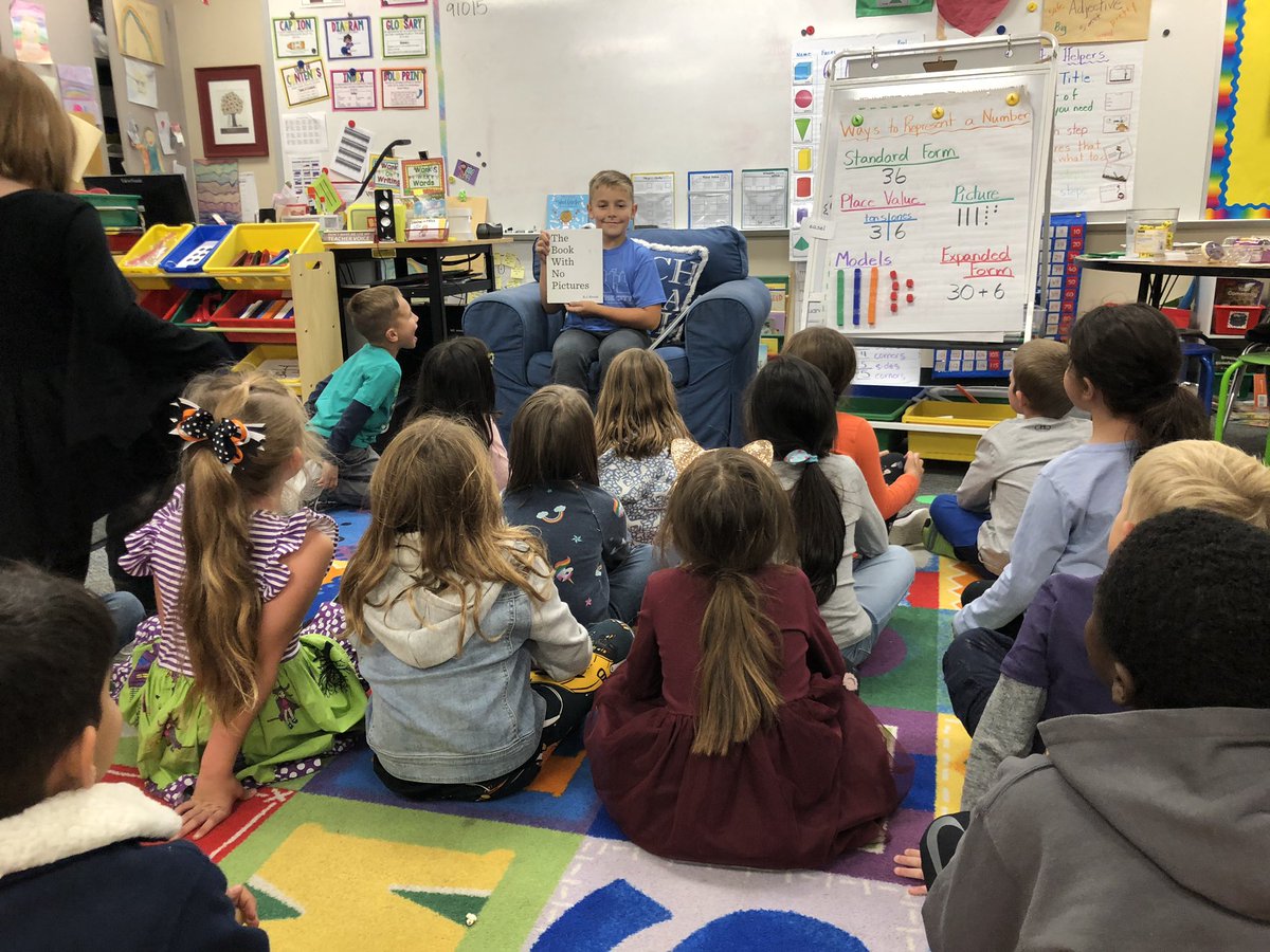 beckybeach77's tweet photo. Our class L❤️VES when 4th graders come read to us! (And this teacher L❤️❤️VES when that 4th graders is her son!) @PowellCISD @lreeves403 @maitken13 https://t.co/2qaB6Zapn8