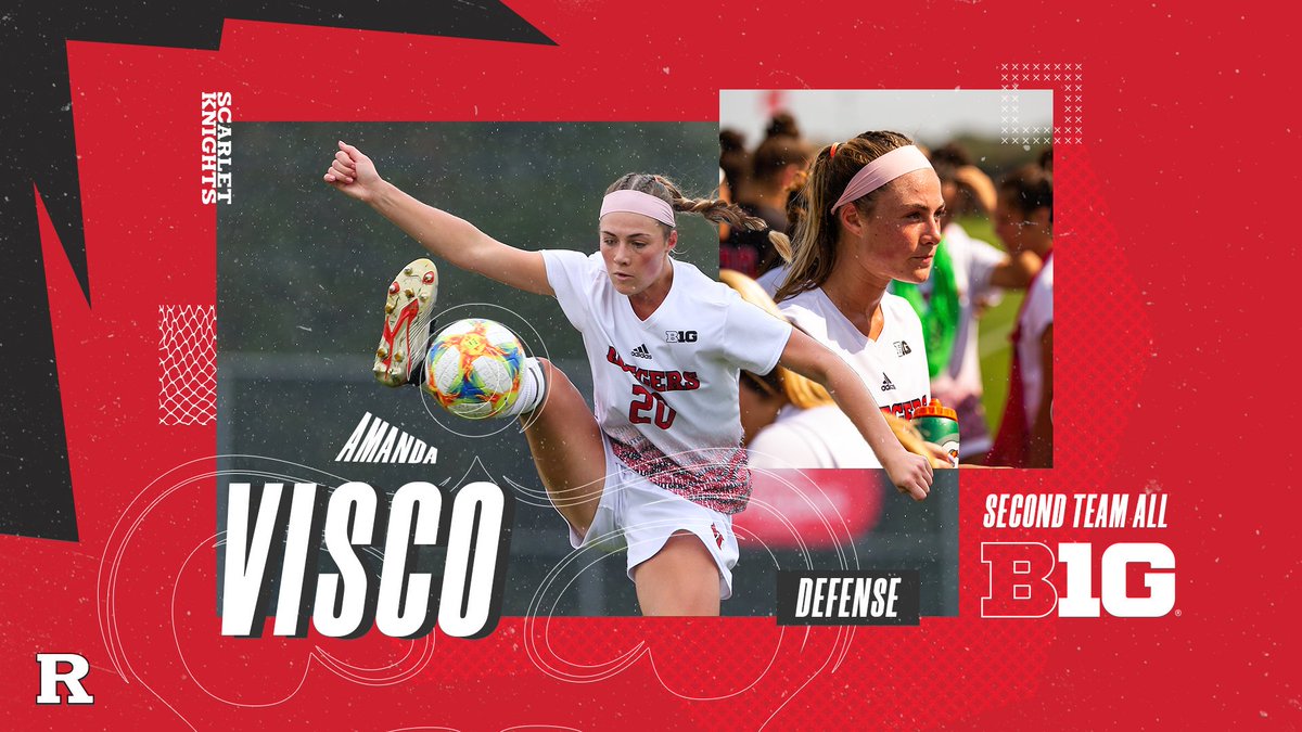RUWSoccer's tweet photo. Congratulations to Amanda Visco on Second Team All-Big Ten honors! Visco anchored a back line that posted 11 shutouts, while adding two goals as a defender! 

📰https://t.co/zO0DfFRX3L https://t.co/PR7282tUgZ