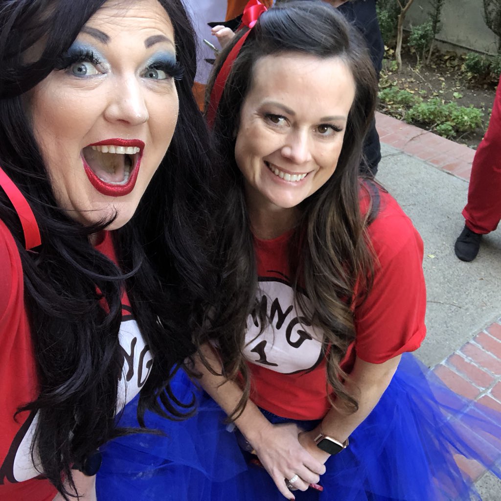 Tech_Buddha's tweet photo. Halloween is the best day of the year!!! We were all characters from Dr. Seuss books and got to treat the kids! They were so cccuuuuuuuttteee!!!!!!!!

#holloween2019  #trickortreat #KCSOSProud #KCSOSLearns #KCSOSStrong #CIARocks @KCSOS #SoFun #LearningIsFun #Thing1 #Thing2 https://t.co/58qb3h2jYC