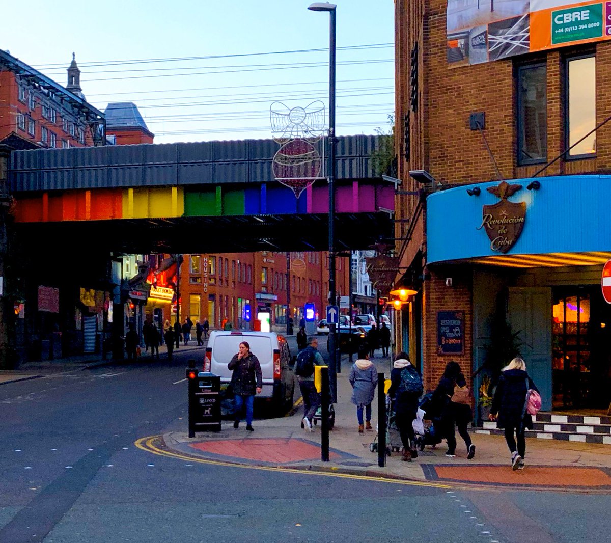 A day spent supporting the NHS Nye Bevan leadership programme up in Leeds..

..and spotted this lovely rainbow bridge just by the venue.