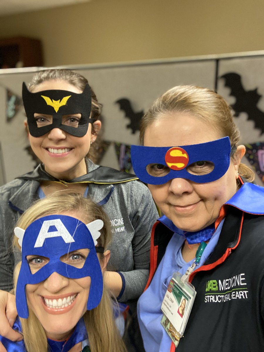 lisafindley's tweet photo. Just a few of the #superheroes on the #UABStructuralHeart team! Fighting #ValveDisease every day! @UABCardiology @UABSurgery @uabmedicine https://t.co/l4GMfSHvbr