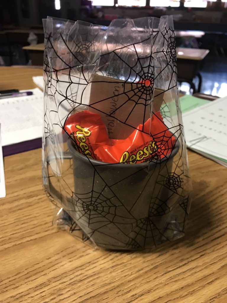 Such a sweet treat from a student! Happy Halloween 🎃