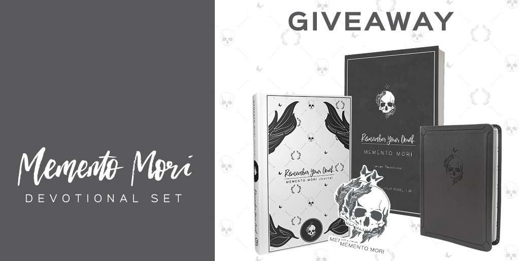 Happy All Hallow's Eve! 🎃💀 We want to give away a copy of our #MementoMori devotional set. Simply like and retweet to enter! Omnes Sancti et Sanctae Dei, intercedite pro nobis.