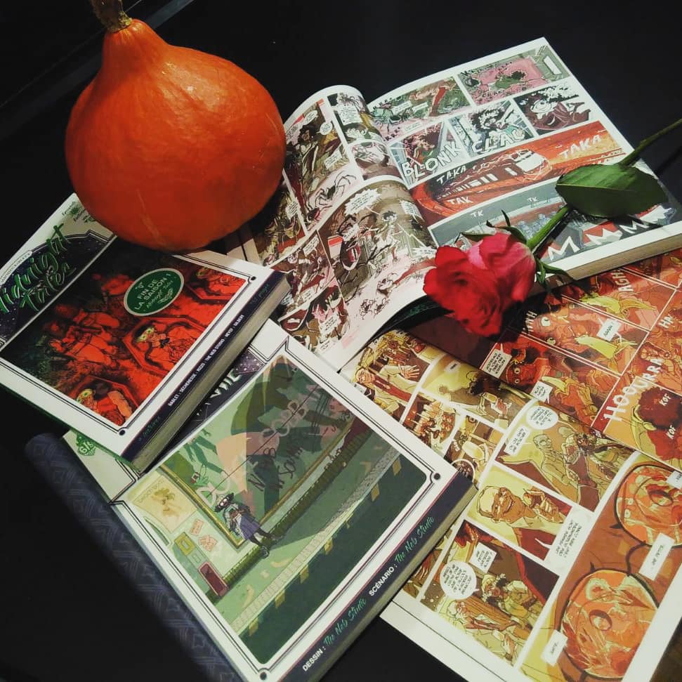 Il est enfin dispo #Midnighttales tome 4 chez <a href="/AnkamaEditions/">Ankama Editions</a> et <a href="/label619/">Label619</a> avec <a href="/MathieuBablet/">Mathieu Bablet</a> !
Et un bout de #theNEB studio dedans ainsi que plein d'autre histoires au top !
#whitches #Halloween #comicbooks