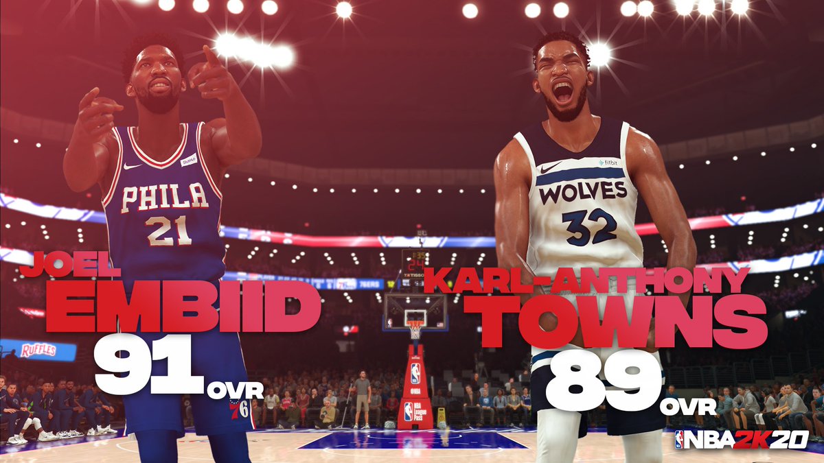 NBA2K's tweet photo. Who's the better big? 🤔 https://t.co/2TU2pn73w3