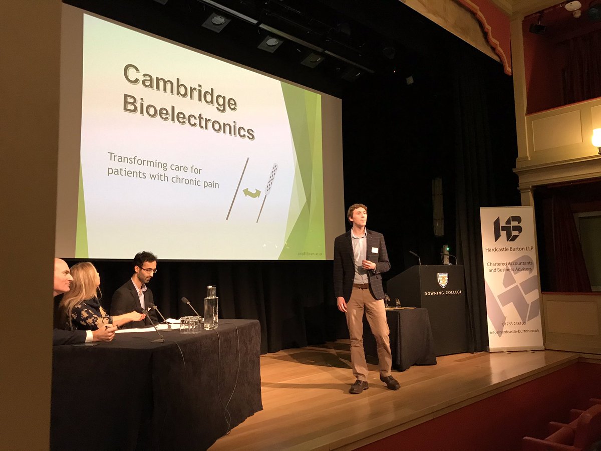 Cambridge Bioelectronics: Second finalist pitching at the Grand Finale of the Postdoc business plan competition