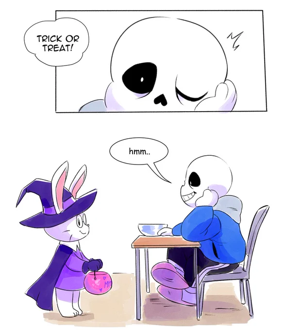(Thread) An #Undertale Halloween comic i did last year ?
(1/3) 