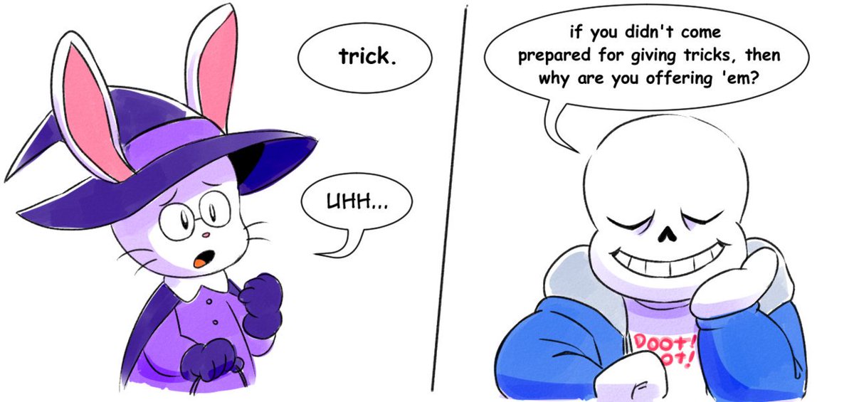 (Thread) An #Undertale Halloween comic i did last year ?
(1/3) 