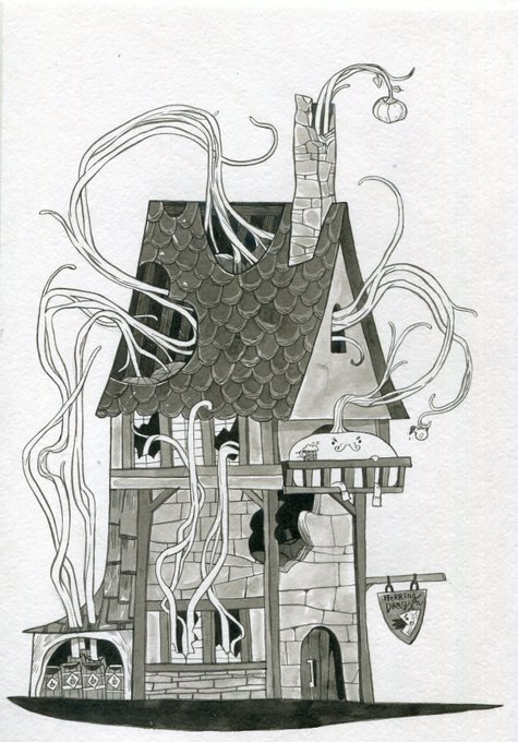 21. pumpkin tavern
(pumpkin taverns battle with Deceiver)
https://t.co/lPd3145muq

#Inktober #Inktober2019 