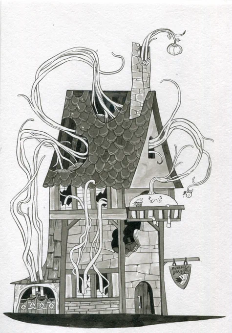21. pumpkin tavern
(pumpkin taverns battle with Deceiver)
https://t.co/lPd3145muq

#Inktober #Inktober2019 
