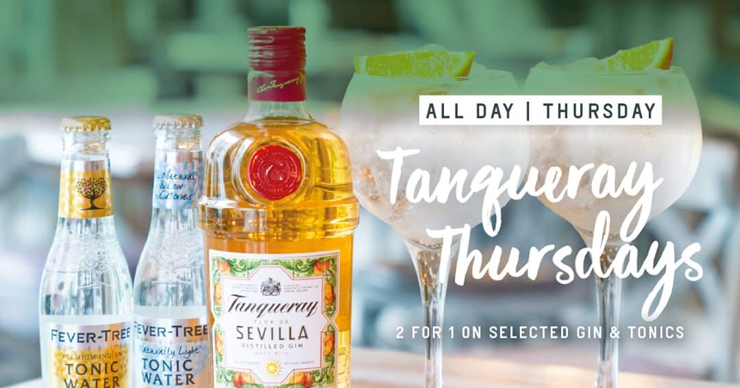 SlugAlbertSq's tweet photo. In the mood for trick or treat? Well what's a bigger treat than our 2-4-1 offer on all Tanqueray and Tonics?
#trickortreat #gin #tanqueray https://t.co/SUQYm3d0Gr