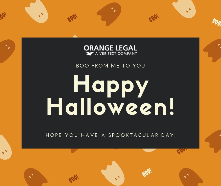 'Trick or treat, bags of sweets, ghosts are walking down the street.' Happy Halloween everyone! #orangelegal #litigation #legal #support #halloween #candy