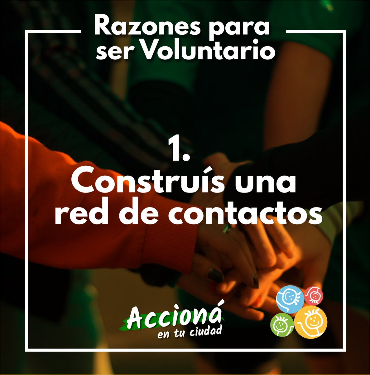 ridiacc's tweet photo. Existen millones de motivos para hacer voluntariado ❤️
Te enumeramos las razones más importantes por las cuales nos movemos todos los días. Animate a accionar por tu ciudad !!! 💪

#losniñosnosondelacalle #voluntarios #voluntariado #ONGs #ddhh https://t.co/yMHHWHZK0e