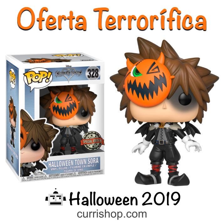 currishop's tweet photo. SUPER OFERTA TERRORÍFICA #halloween2019 Funko-Pop  Kingdom Hearts Halloween Town Sora Edition Exclusive de 9cm en caja regalo.

PVP.: 39.95€

Link de Comprar: https://t.co/8YG1DNk2Ff https://t.co/7IvO7NL3NR