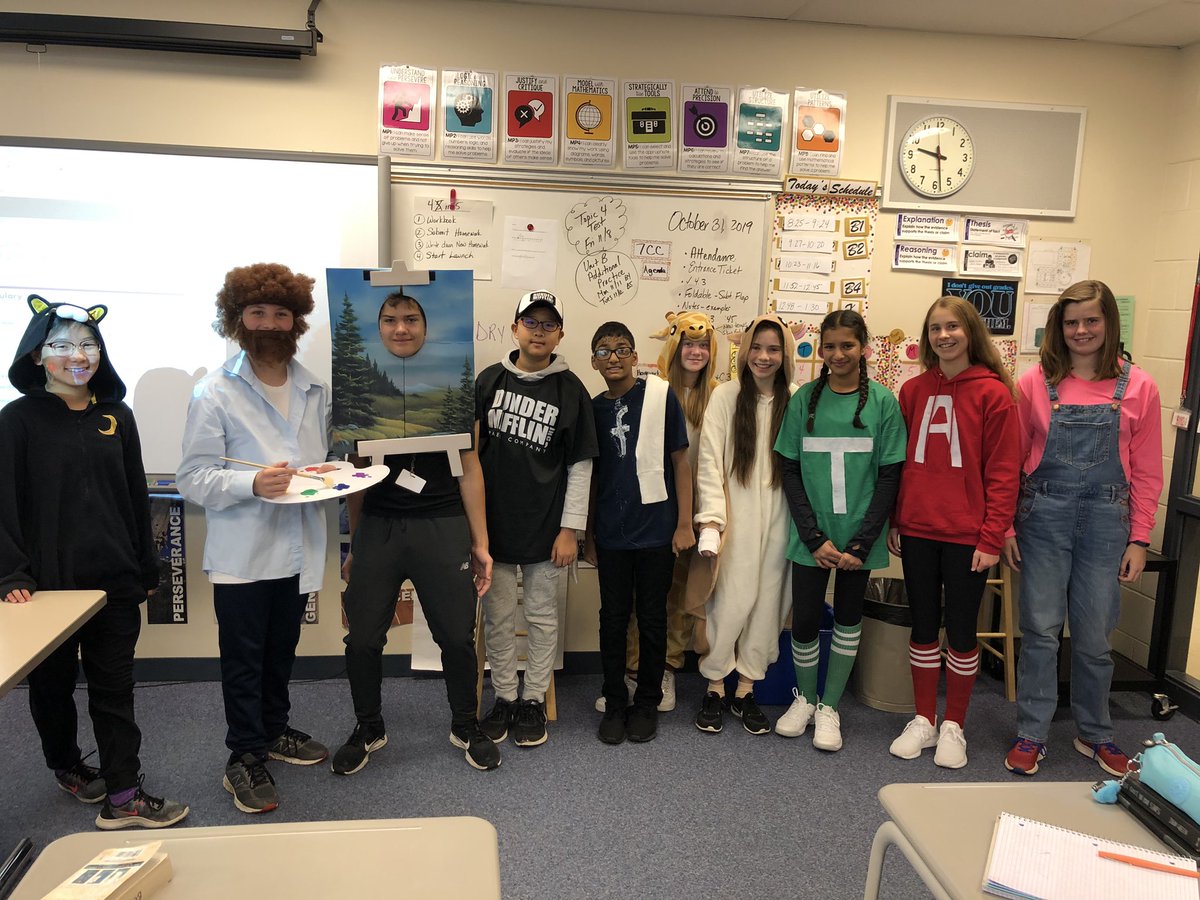 TraczTalks's tweet photo. Just some of the costumes on the Pathfinder team. Happy Halloween! @AtteaSchool #WeAreD34 https://t.co/YV78rHG94T