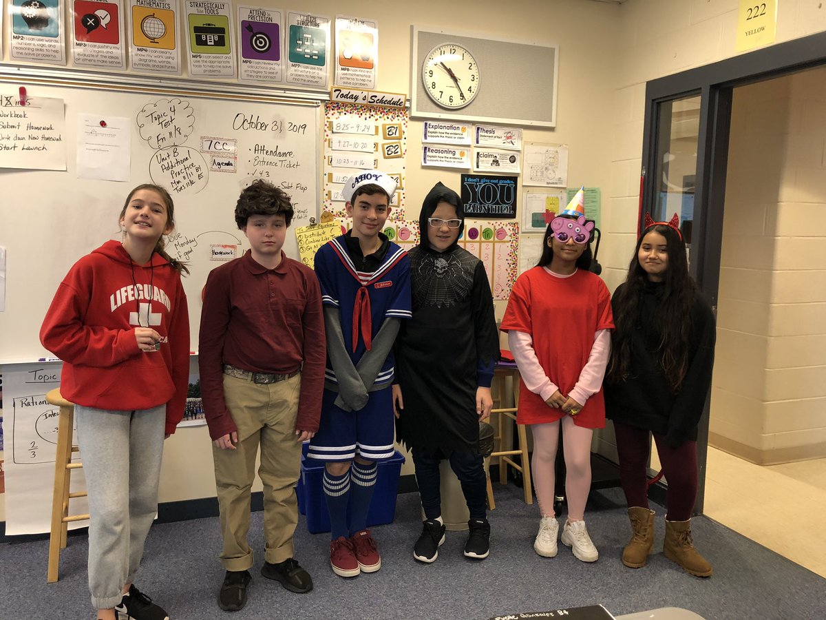Just some of the costumes on the Pathfinder team. Happy Halloween! <a href="/AtteaSchool/">Attea Middle School</a> #WeAreD34