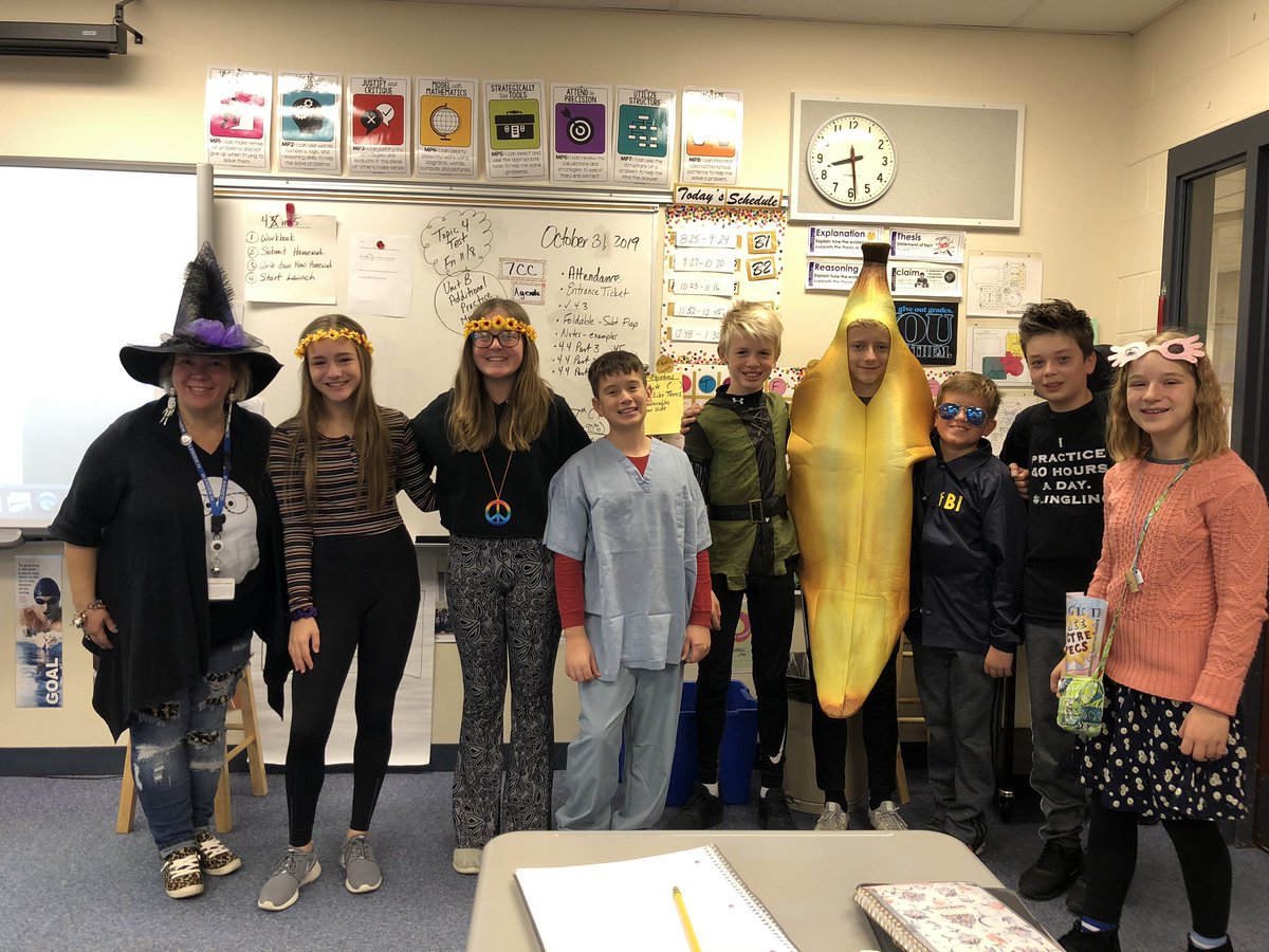 TraczTalks's tweet photo. Just some of the costumes on the Pathfinder team. Happy Halloween! @AtteaSchool #WeAreD34 https://t.co/YV78rHG94T