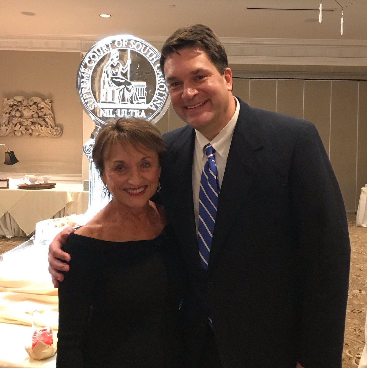It was a treat to visit with SC Supreme Court Justice Kaye Hearn, for whom I worked a few years ago when she was the chief judge of the South Carolina Court of Appeals. What an honor to have the SC Supreme Court in Spartanburg this week!