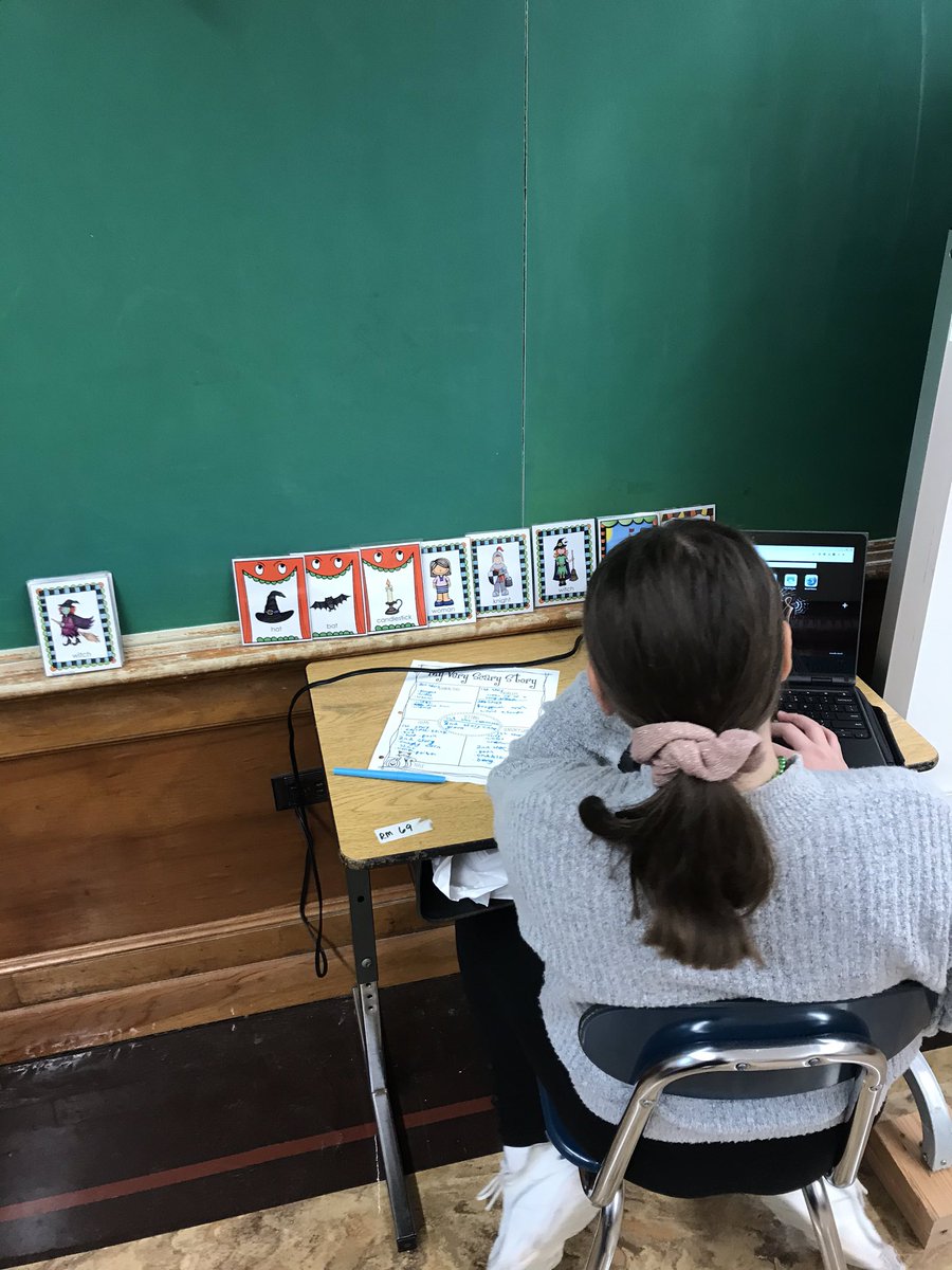 MsVeenstra's tweet photo. 6th graders had a chance to write their own scary stories today and they were so excited ! Can’t wait to have a class share time to read all of these spooky stories! 👻🎃 #middleshool #scarystory https://t.co/BUOaGraubN