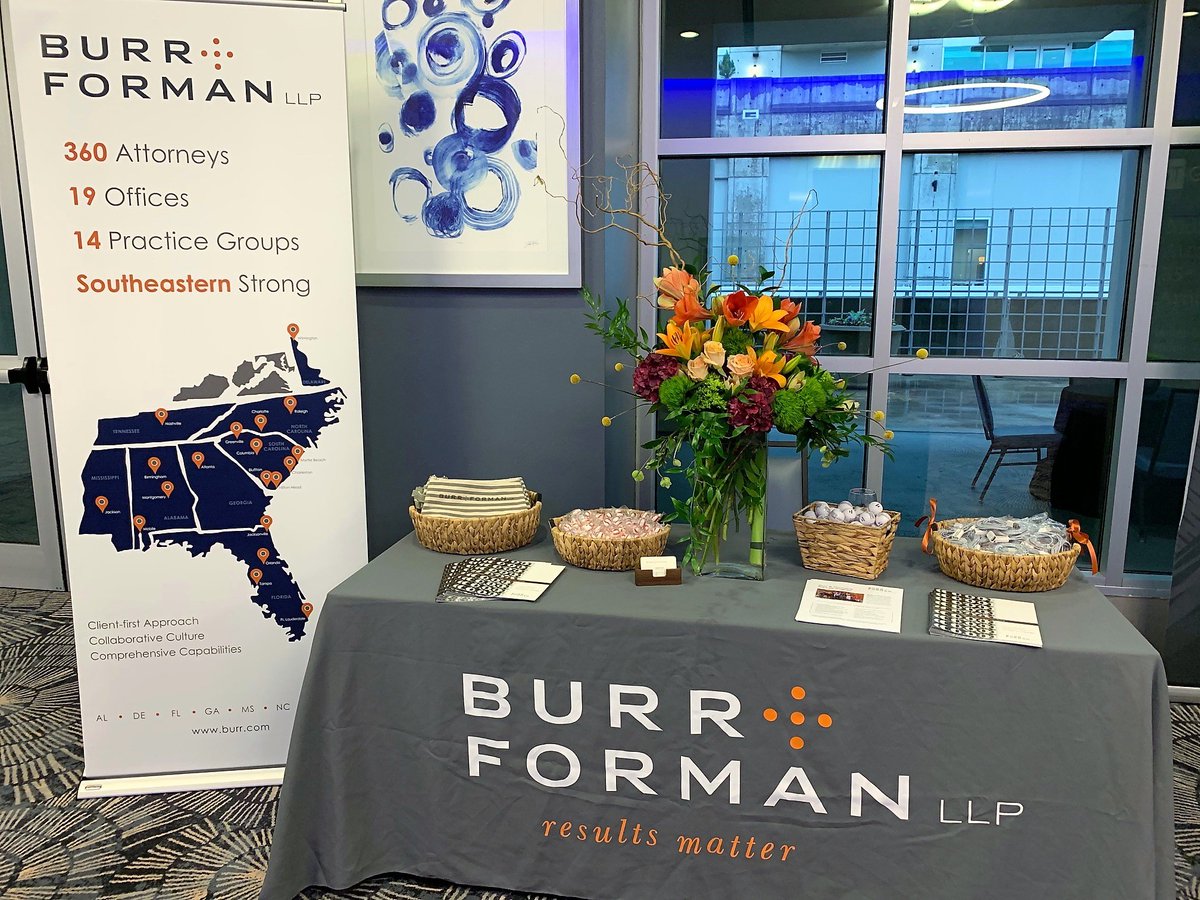 BurrForman's tweet photo. Burr #Atlanta Partners Jennifer Moseley and Christine Tenley led a roundtable discussion on Best Practices to Reduce Risk When Executives Behave Badly @cfsummits' Women, #Diversity & #Law: Awareness Into Change Summit on October 30. #WILL2019 #WomenInLaw #CFSummits #WomenLeaders https://t.co/x3okJpd1R1
