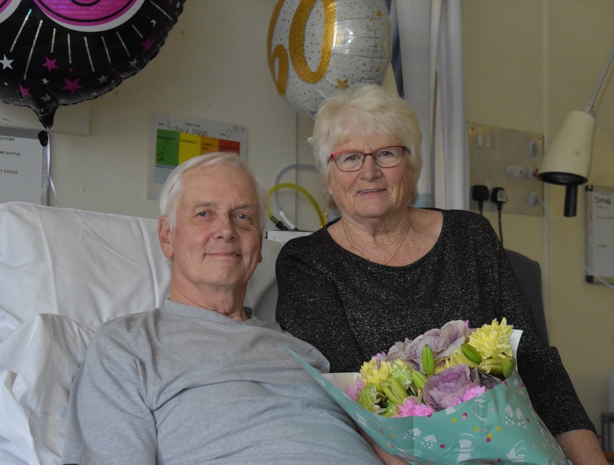 KettGeneral's tweet photo. 2/2. Eileen, Deputy Sister said “We wanted to help them celebrate their anniversary. We bought them a card and presented Coral with a bunch of flowers to take home”

Happy Diamond anniversary Richard and Coral from all at KGH

#TeamKGH 🏥 #KetteringGeneralHospital https://t.co/zjNiM2CtqY