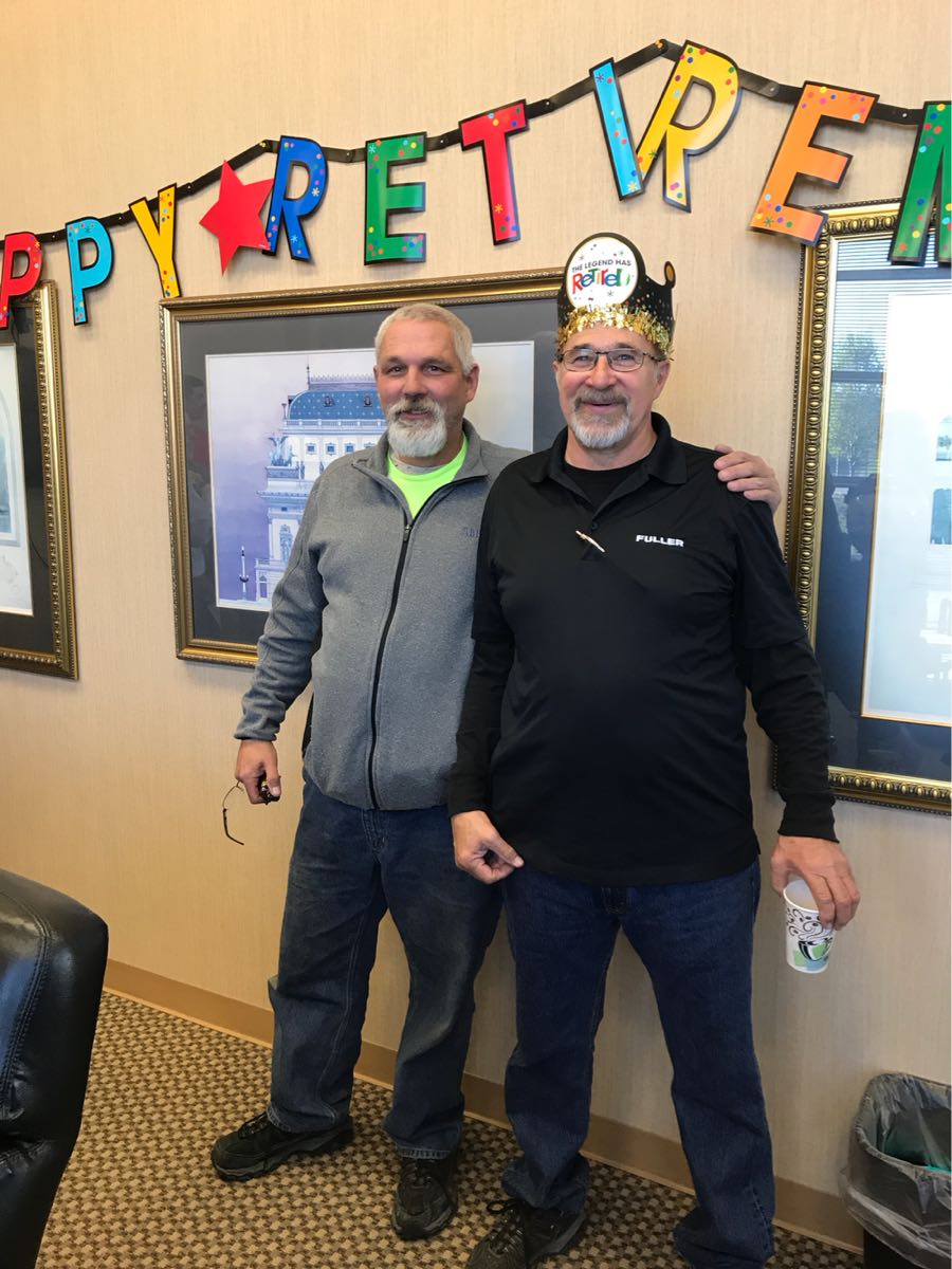FullerEngr's tweet photo. Congratulations, Larry! 

We're going to miss having you around and we wish you all of the best in retirement. Thanks for your positive spirit, hard work, and friendship over the years. Don't forget to stop by and say hello from time to time. https://t.co/WwTtvdiHGi