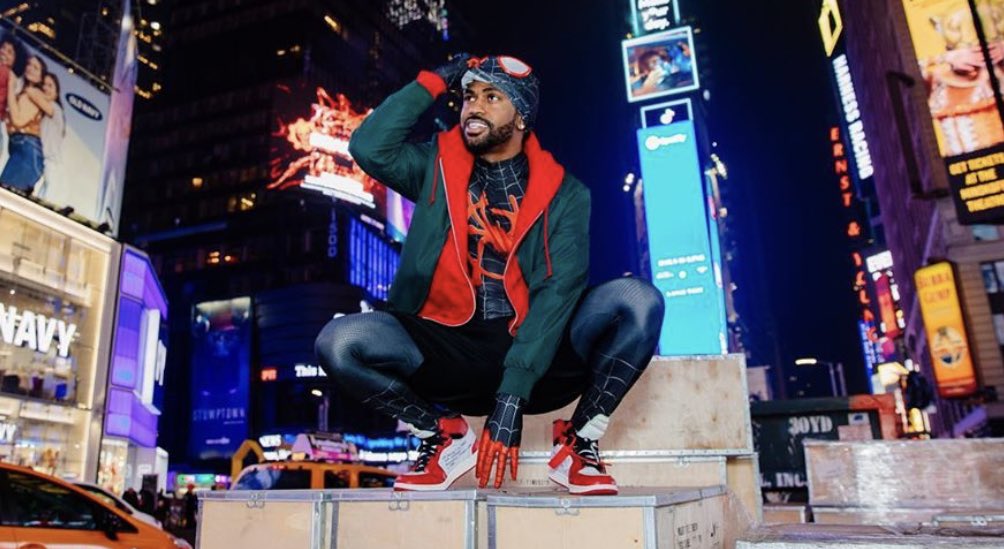 mefeater's tweet photo. Big Sean as Miles Morales 🕷 https://t.co/kS4z63dOUz