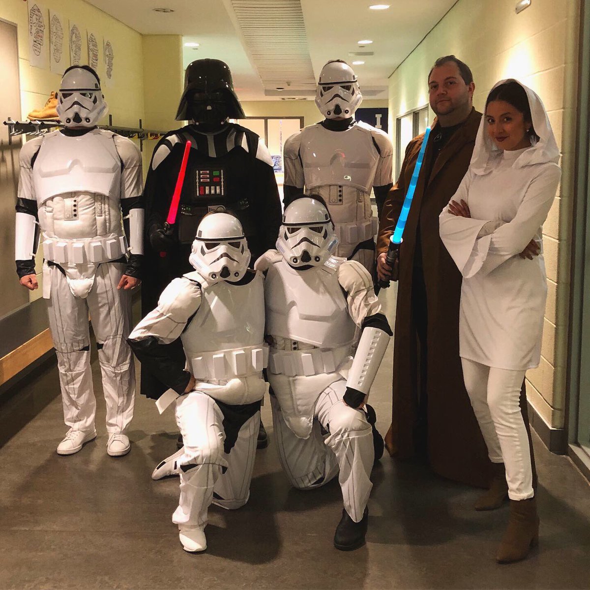 Mr_Litner's tweet photo. Do or do not, there is no try. The dark side/force is strong with the @AllSaintsTCDSB Intermediate teachers! https://t.co/y8si3VaZiJ