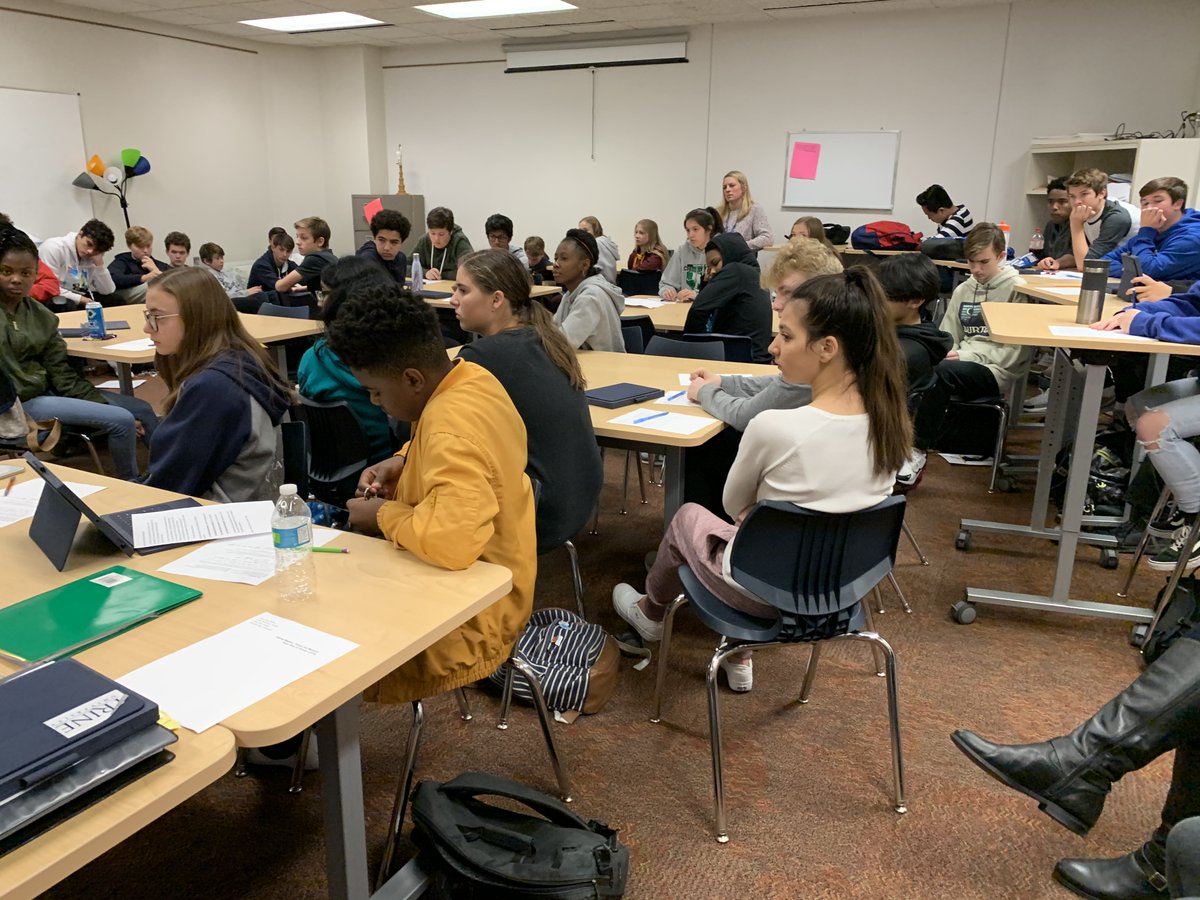 Today in English class, <a href="/cowtippingpress/">Cow Tipping Press</a>, a nonprofit focused on publishing work from neurodiverse authors to change the narrative on disability, stopped by. Students read creative pieces from neurodiverse authors and learned about how important representation in literature is.