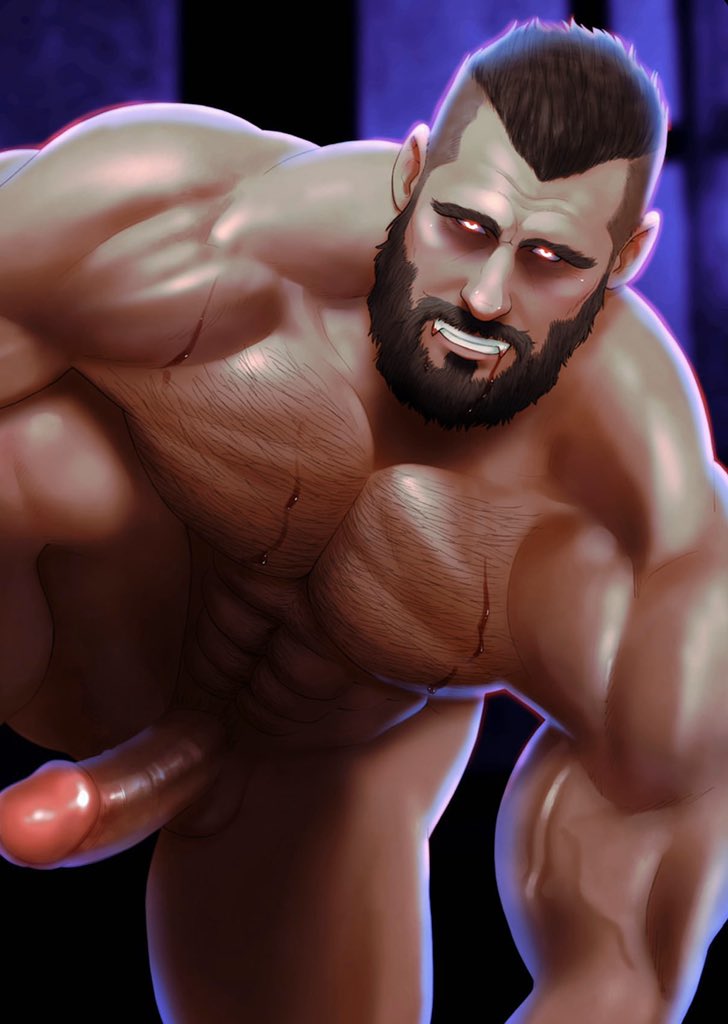 bunkonline's tweet photo. Bara beasts #homoween #4of8 This artist gets a post of their own, the work of @RandomBaraDude is just incredible and on this occasion scarily sublime. An amazing homoerotic artist and illustrator!  #homoart #homoween #gayart #halloween #gaymuscle #Frankenstein #muscle #bear #bara https://t.co/KsDf1hpq7L