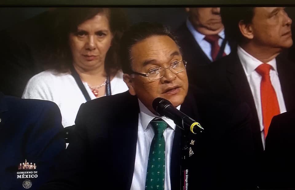 Fronterense's tweet photo. El Secretario General del @Tu_IMSS @guerrerogmx durante la #110AsambleaIMSS Muchas Felicidades por los logros de la misma en beneficio de los derechohabientes @filiasyfobias  #Mexico #Coahuila https://t.co/FmieWnzYGP